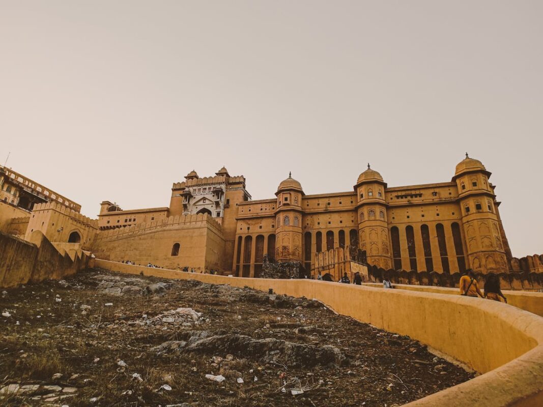 Amer Fort Jaipur with panoramic hill views and traditional Rajput architecture