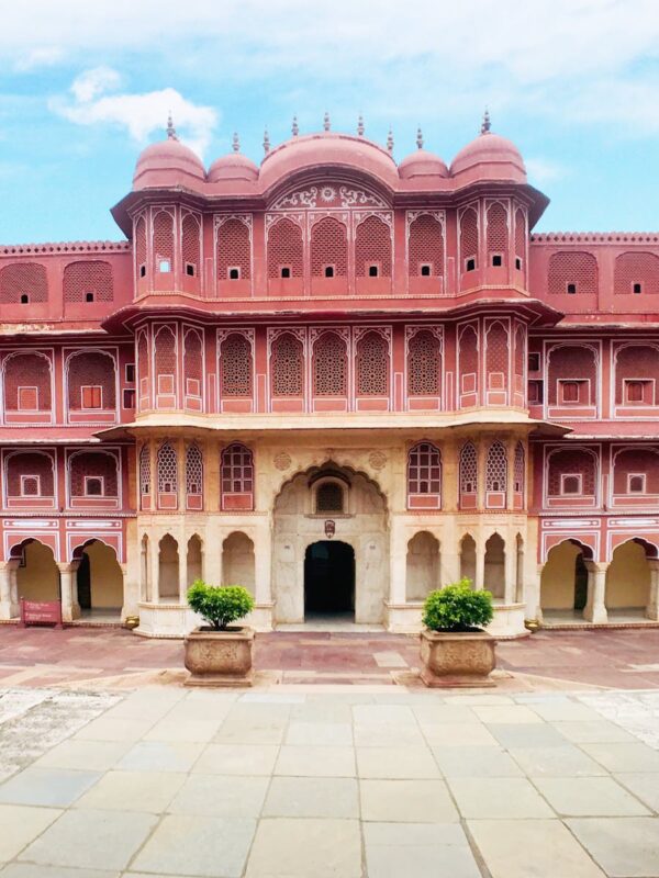 Ornate courtyards and royal architecture inside City Palace Jaipur