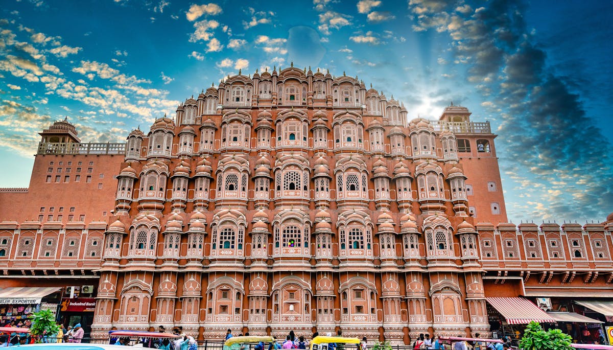 Hawa Mahal Jaipur with its iconic pink sandstone façade and 953 small windows