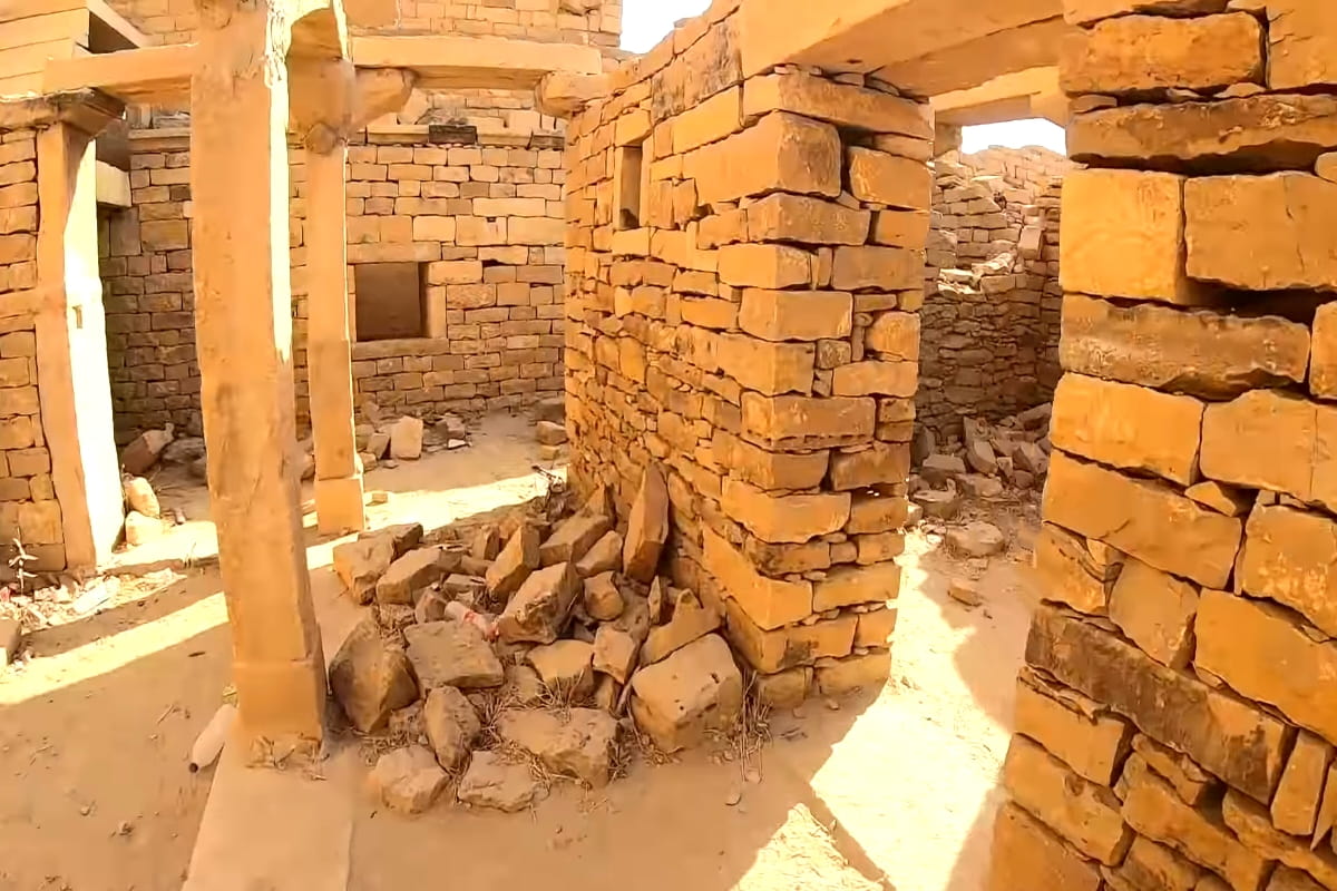 Abandoned Kuldhara village near Jaisalmer, Rajasthan with Ancient ruins and Mysterious legends
