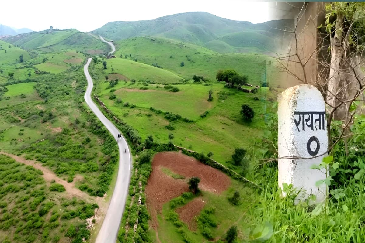 Scenic valley view from Rayta Hills Udaipur